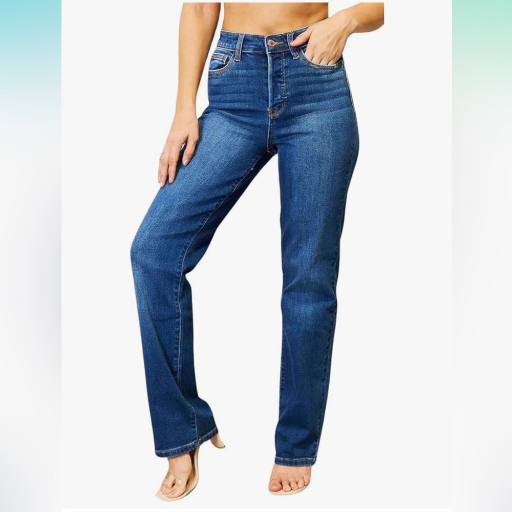 NWT Judy Blue High-Rise Button-Fly Dad Jeans | Size 5/27